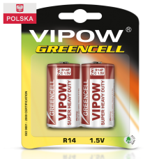 Батарейка Vipow - Greencell (BAT0083B) С (2 шт. / блистер)